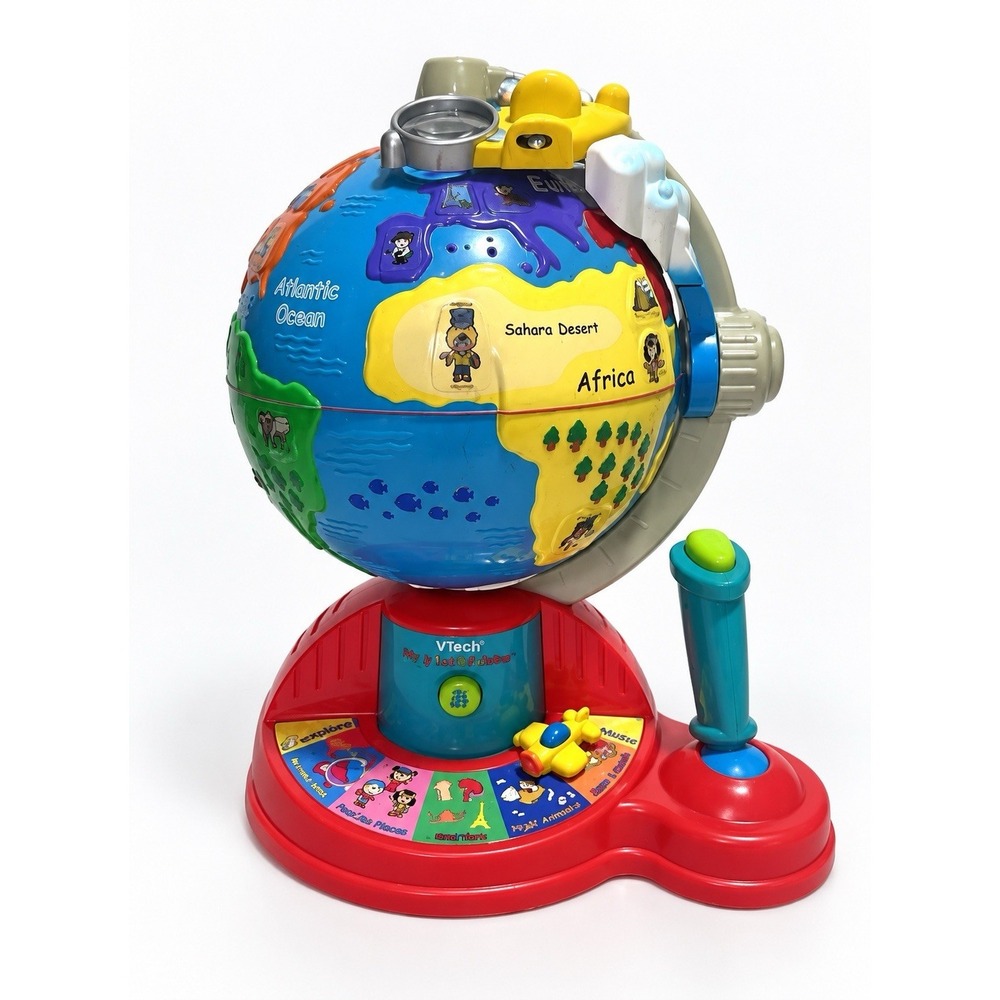Vtech Fly And Learn Globe Interactive Educational Talking Kids Atlas Tested Read